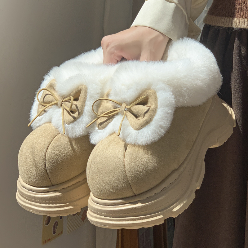 Soft Sole Booties - Warme namaakbont pluizige pantoffels voor dames