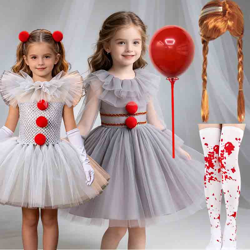 Baby Clothing Europe - 2026 Halloween Kwaad Clown Tutu Kostuum