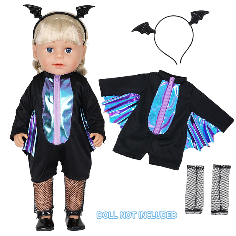 Baby Clothing Set - Poppenkledingset voor 16-18 inch babypop Halloween-kleding