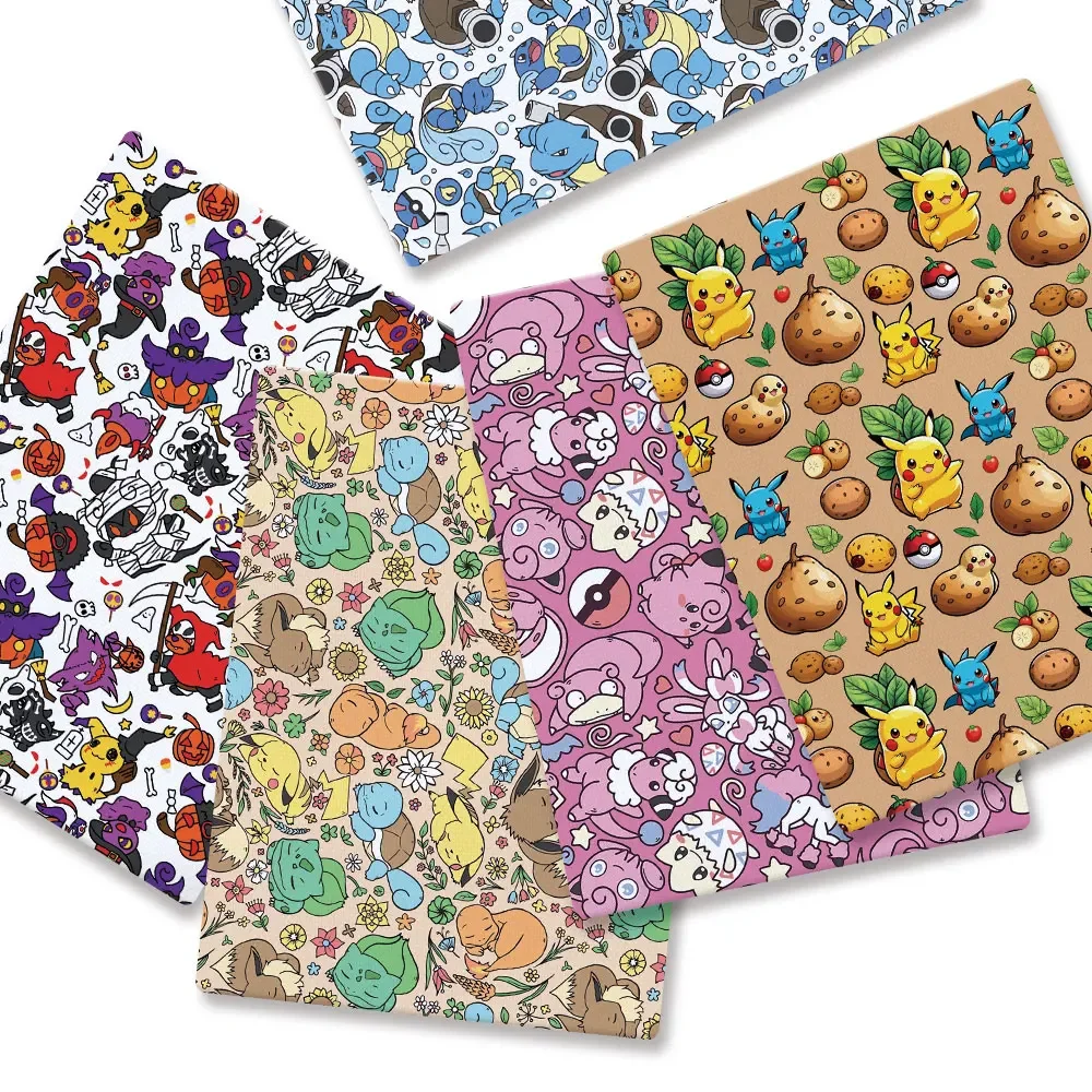 Baby Clothing Items - Pokemon Cartoon Fabric140*50cm Handgemaakte Naaien Patchwork