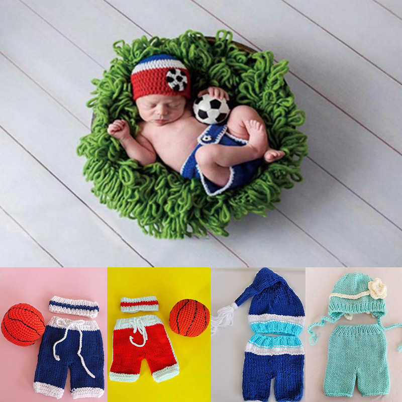 Baby Clothing Set - 3/2 Pcs/Set Pasgeboren Fotografie Props Kostuums