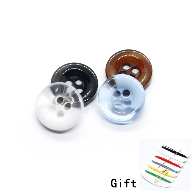 Baby Clothing Quality - 9/10/11Mm Transparante Kleine Overhemd Knoppen Voor