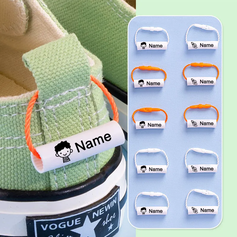 Baby Clothing Tags - 20 stks Aangepaste Naam Ring Hanger