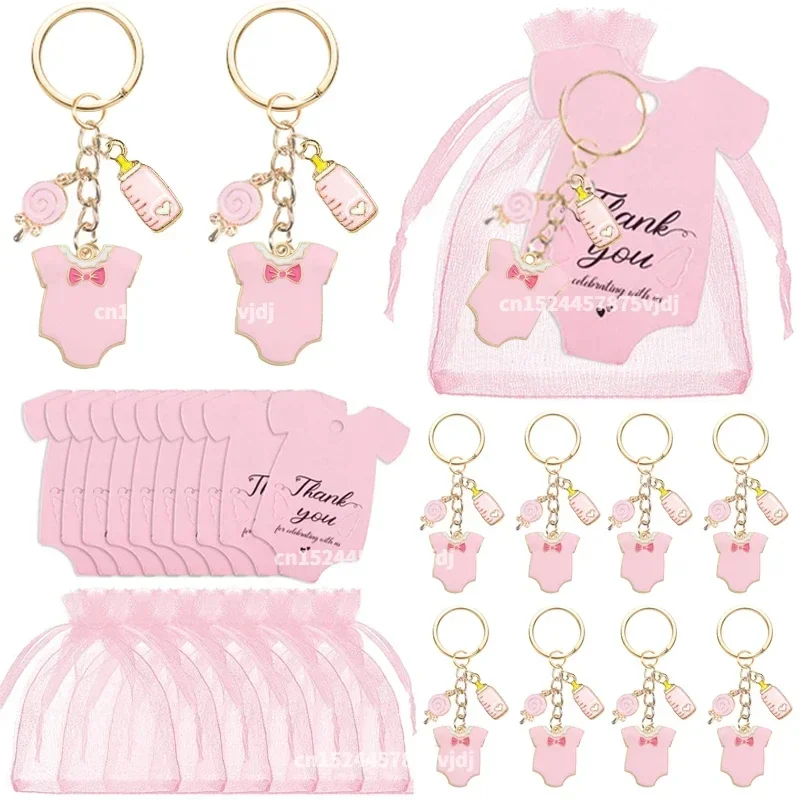 Baby Clothing Tags - 12-set babyshowergunsten gasten voetafdruk doop doop