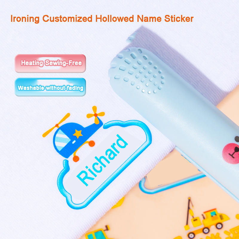 Baby Clothing Tags - Strijkbare gepersonaliseerde naamsticker voor kinder schooluniform,