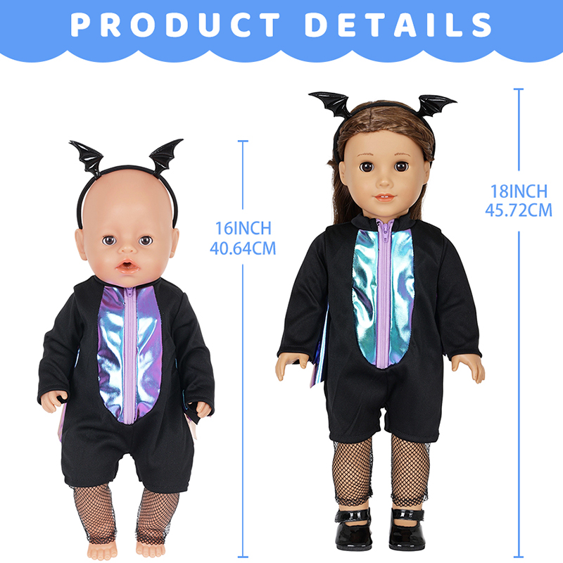 Poppenkledingset voor 16-18 in - Baby Clothing Set recensie en prijs