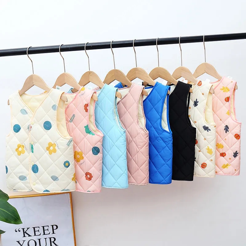 Zoete bedrukte vesten Kinderkl - Baby Clothing Quality recensie en prijs