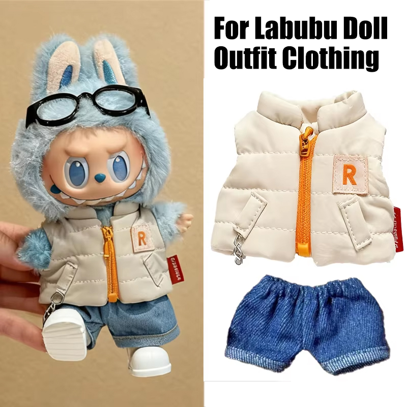 Voor 15 17 cm Labubu Pop Effen - Baby Clothing Items recensie en prijs